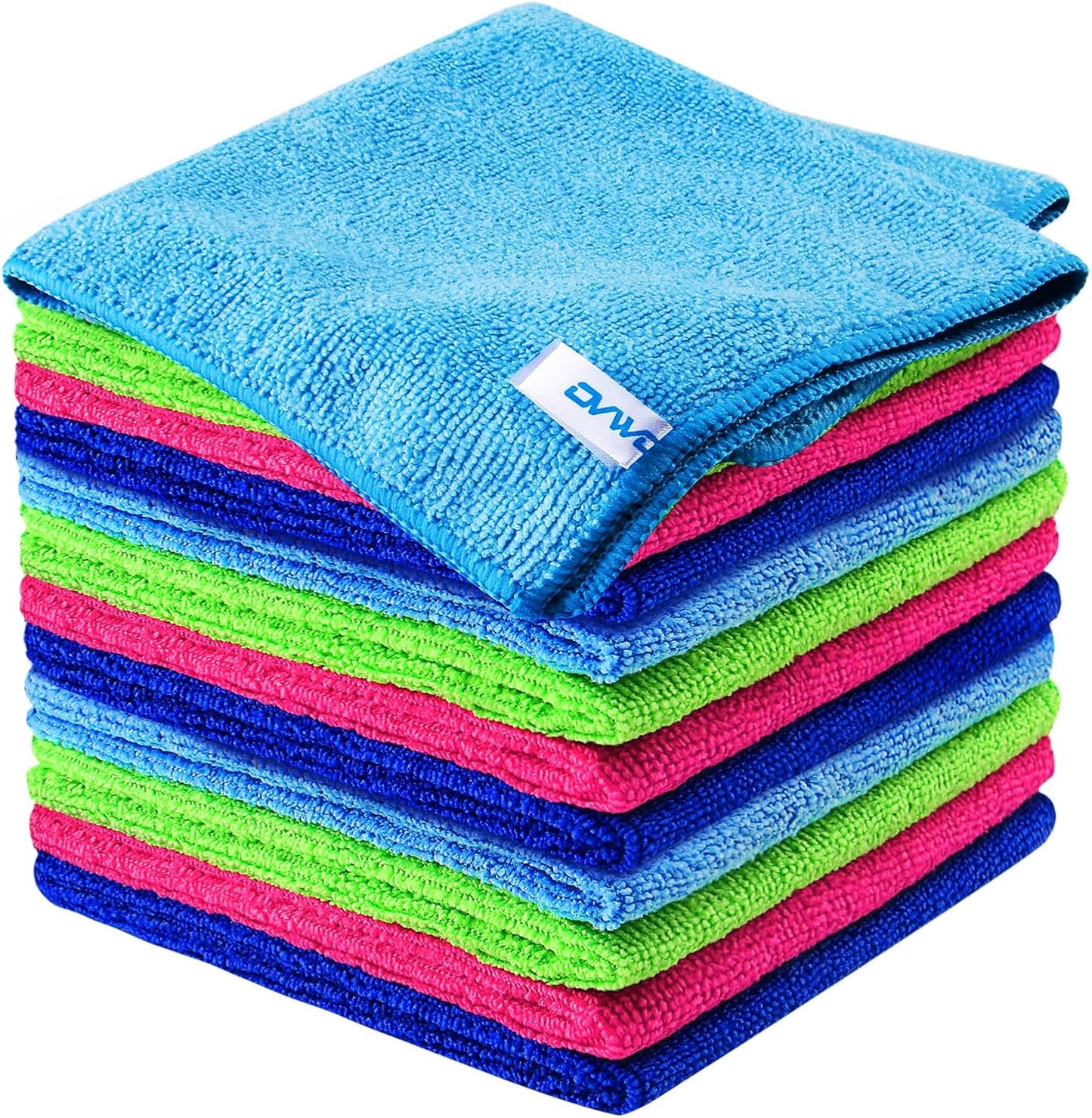 12 Paños Microfibra Alta Absorción para Limpieza Hogar