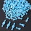 Kit conectores alambre rápido 100 uds nailon 16-14 azul