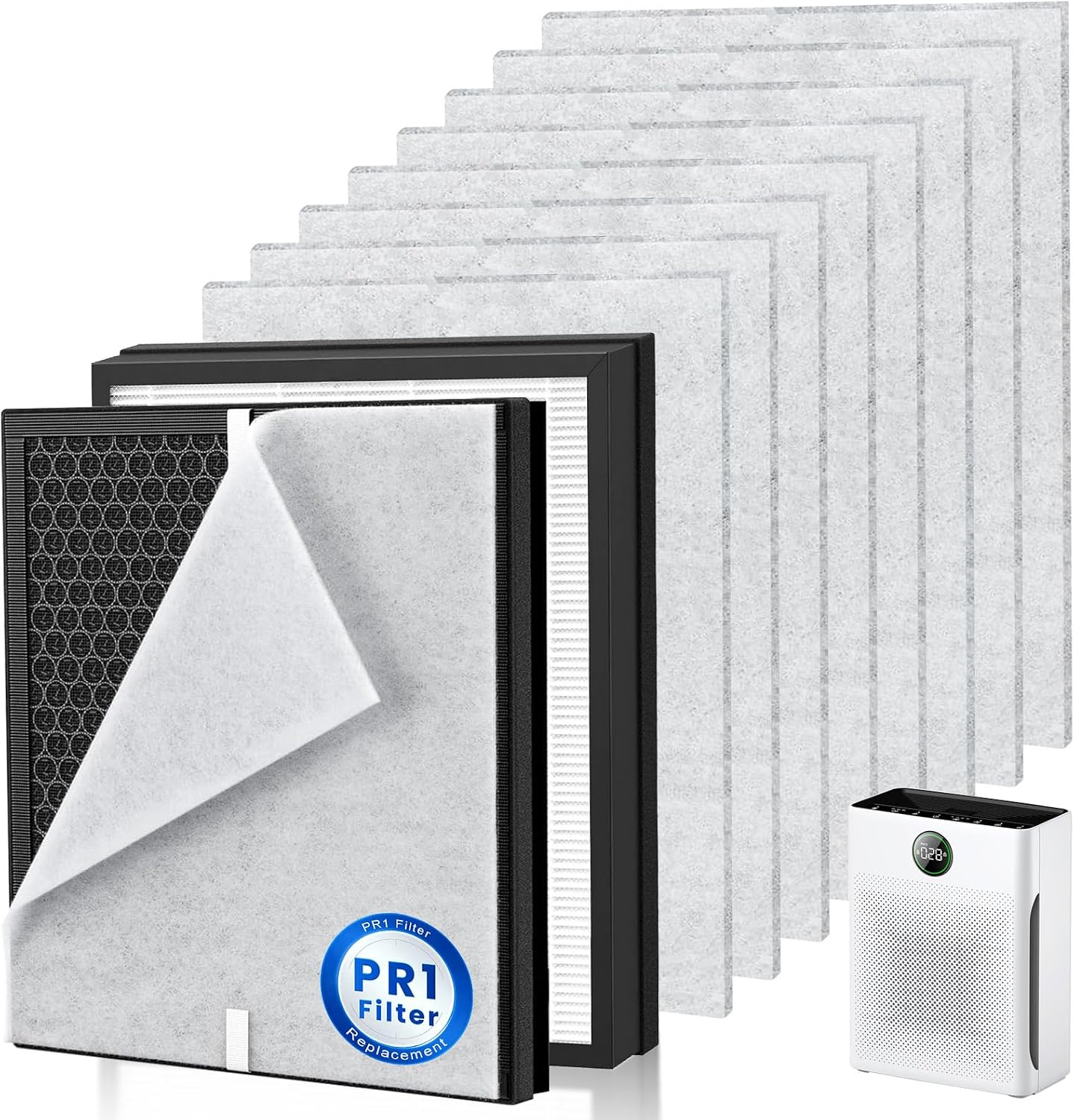 Set 2 Filtros HEPA H13 Mooka PR1 para Hogar