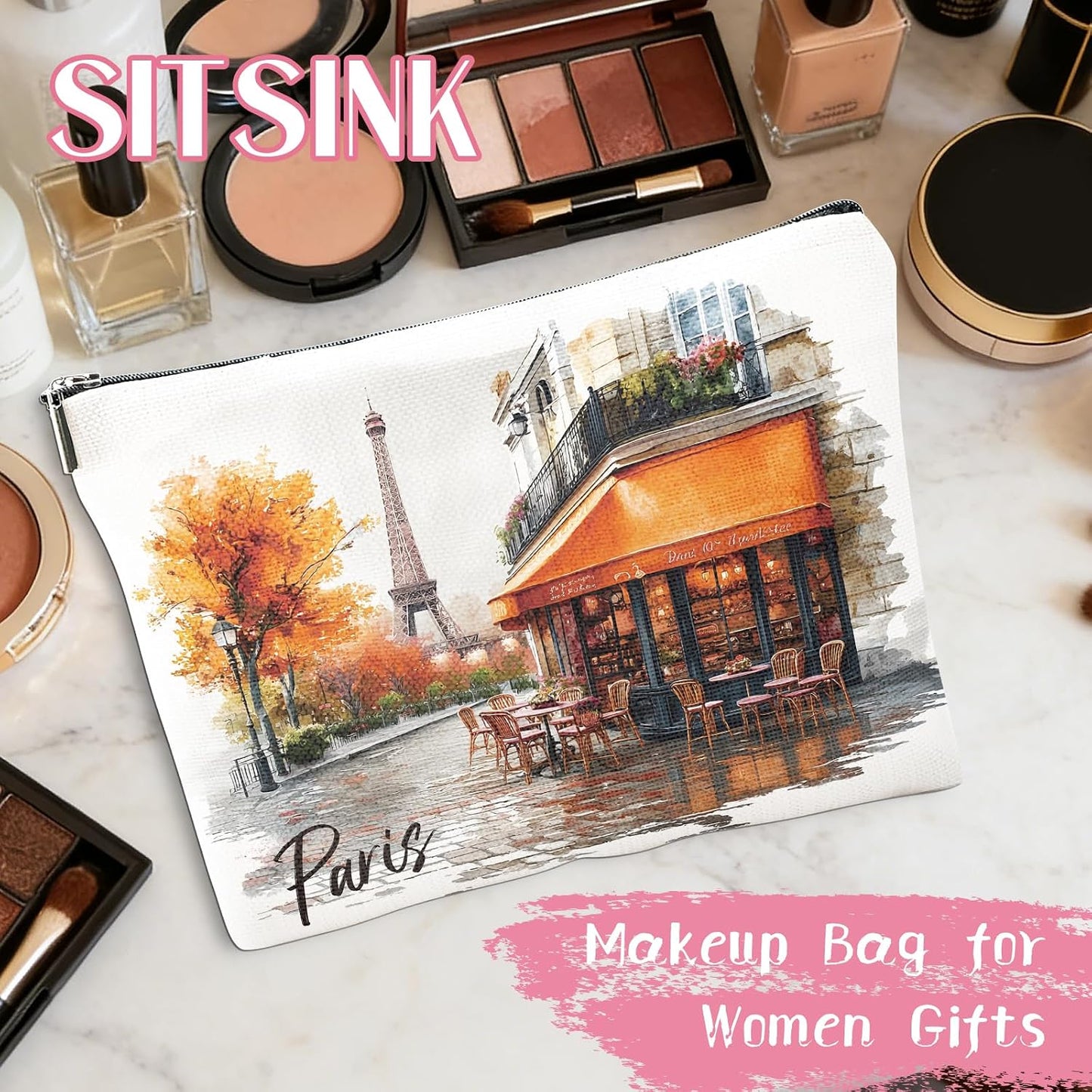 Bolsa maquillaje souvenir Irlanda para viajeras mujeres