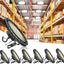 Luz LED alta bahía 240W pack 6 38400lm ETL IK10 almacén fábrica