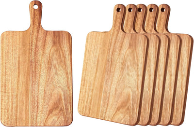 6 Tablas Cortar Madera Acacia Mango 16x9pulg