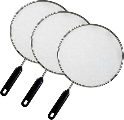 Pantalla anti salpicaduras 8pulg acero inox con mango
