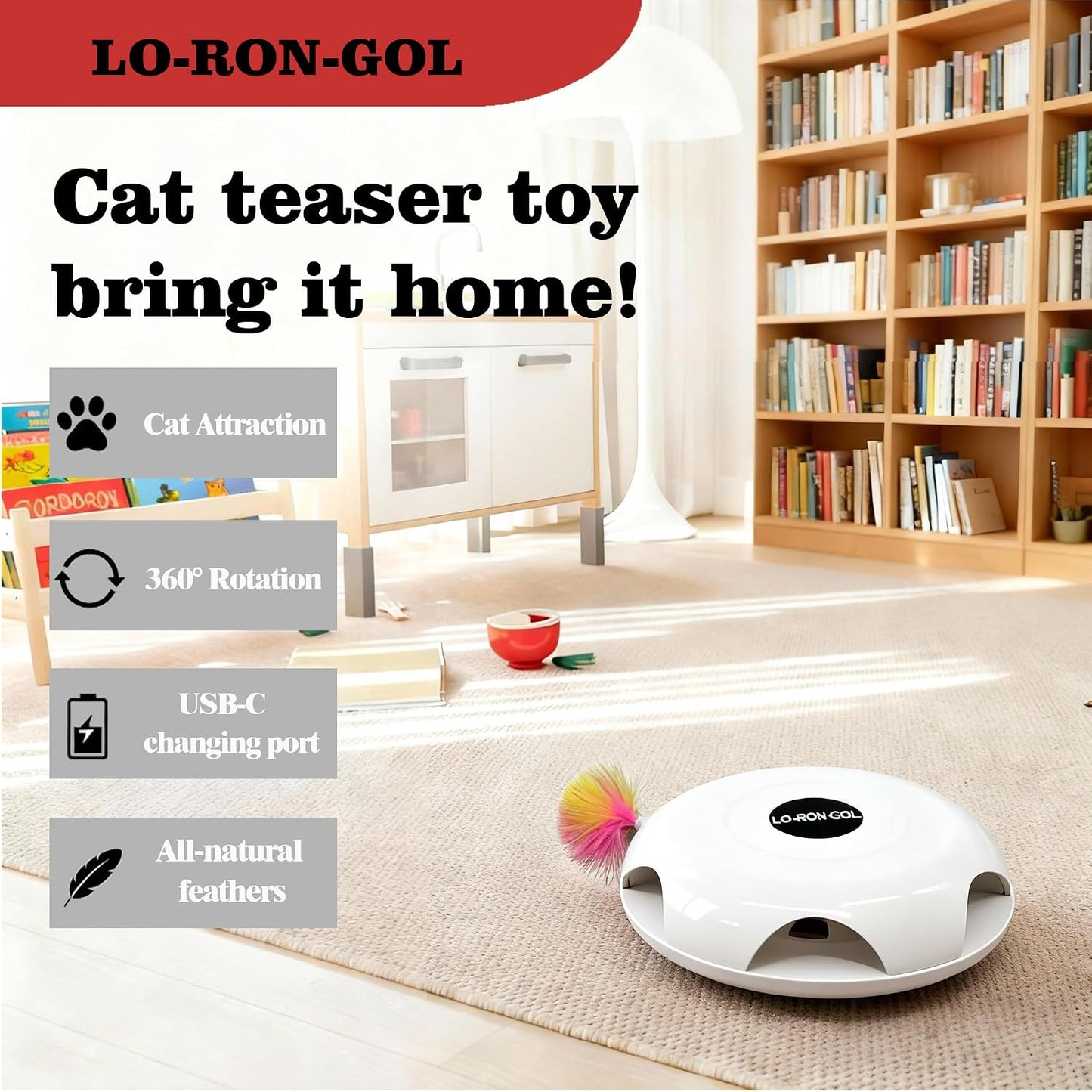 Juguete gato Whack-a-Mole pluma hongo emergente
