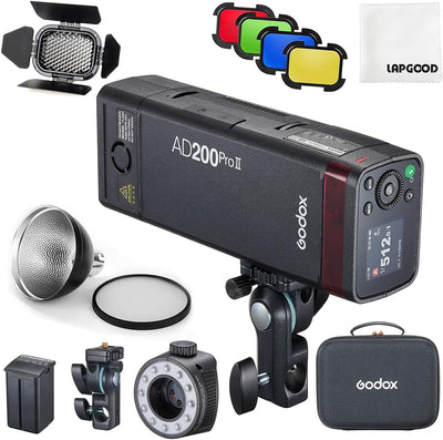 Kit AD200Pro II con puerta granero BD-07 y soporte AD-S2