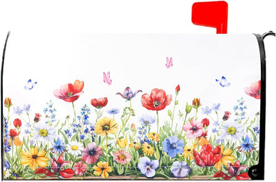 Fundas magnéticas buzón 18x21pulg diseño floral