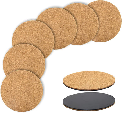 6 Posavasos Corcho Redondos 6pulg para Jardín y Manualidades