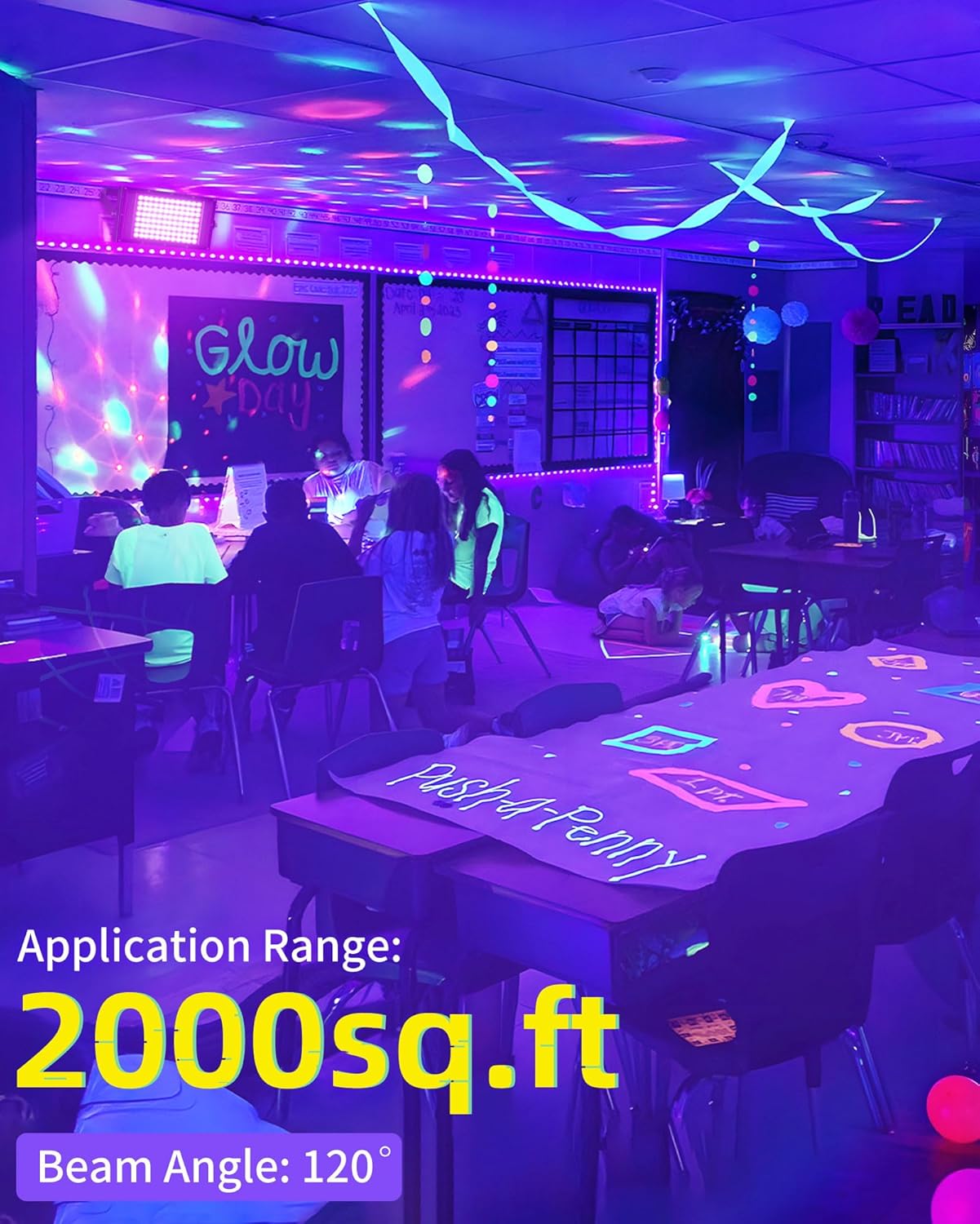 Reflector luz negra LED 100W