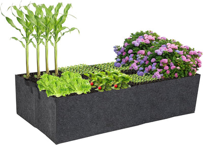 Camas jardín elevadas tela 4x2x1ft con asas para verduras