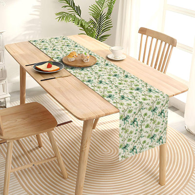 Mesa Camino Vintage Estilo Trébol Verde Fiesta Irlandesa