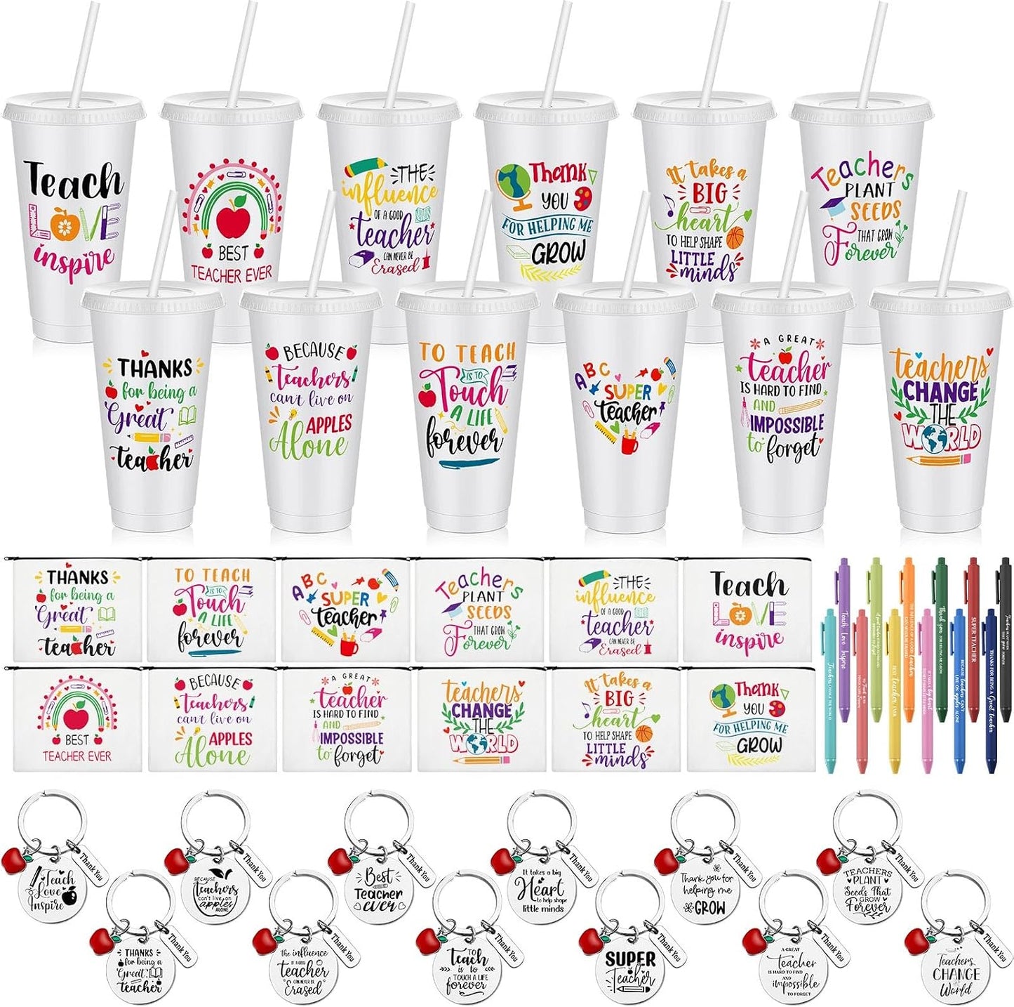 48 Pzas Regalo Profesor 2026 con Vaso Plástico 24oz