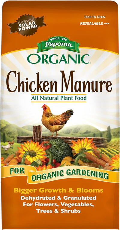 Bolsa estiércol pollo orgánico 3.75lb fertilizante natural