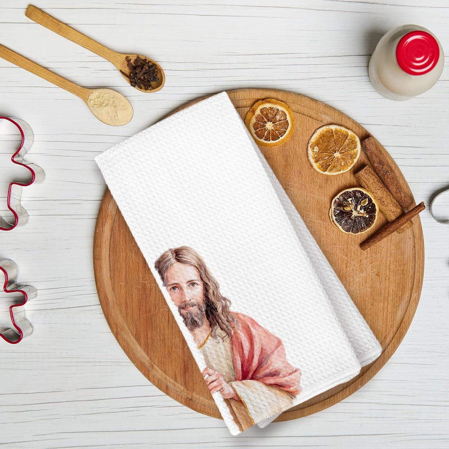 Toalla de cocina de Jesús, decoración religiosa cristiana para baño