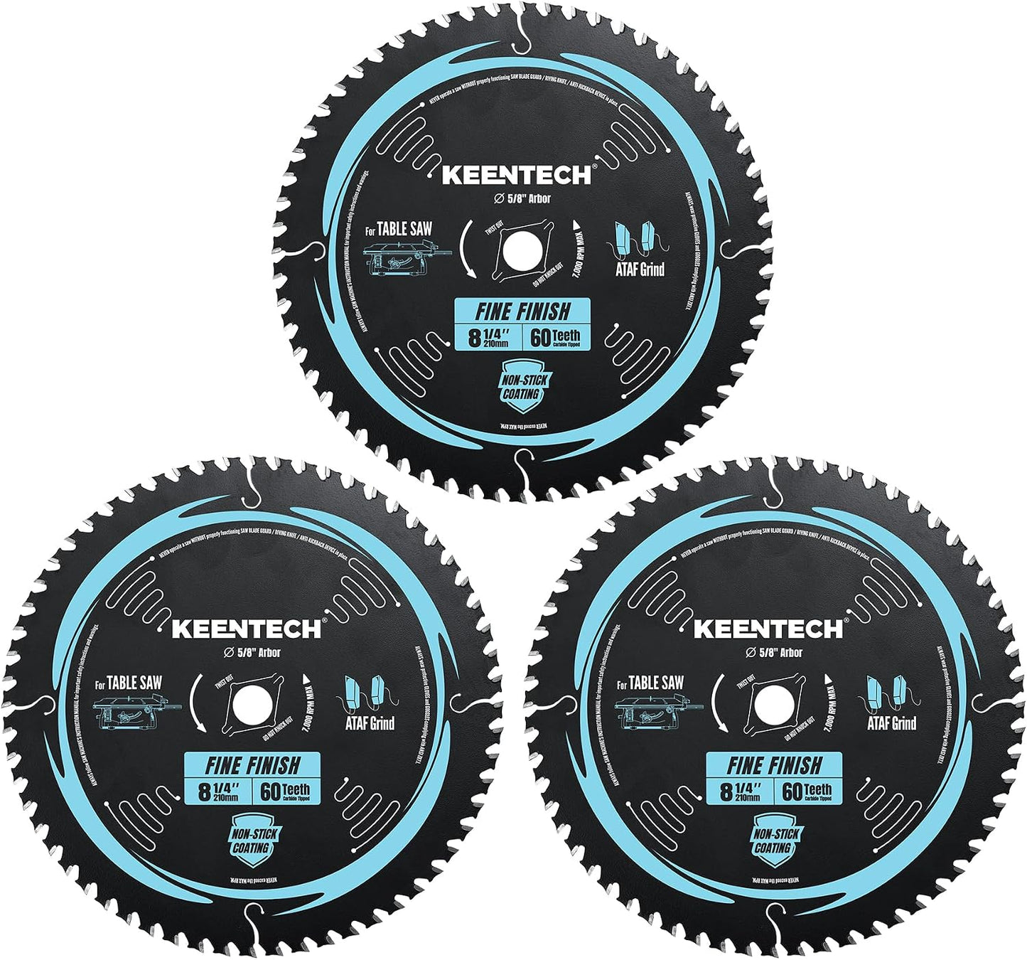 Hoja sierra mesa 8-1/4pulg 60 dientes ATAF carburo