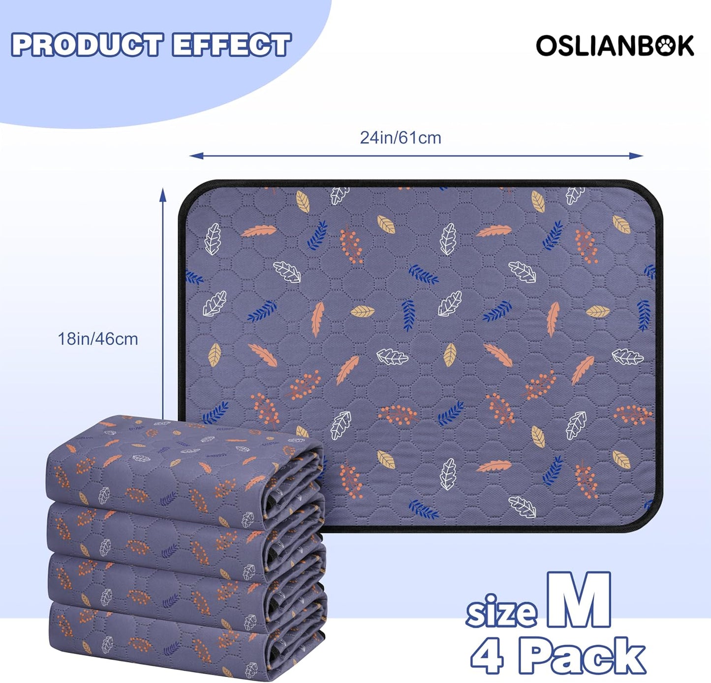 4 Almohadillas Lavables Antideslizante para Perros