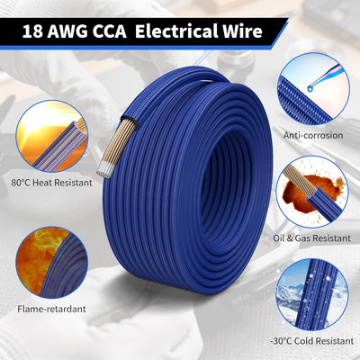 Cable conexión remota 18 AWG 50pies CCA baja voltaje