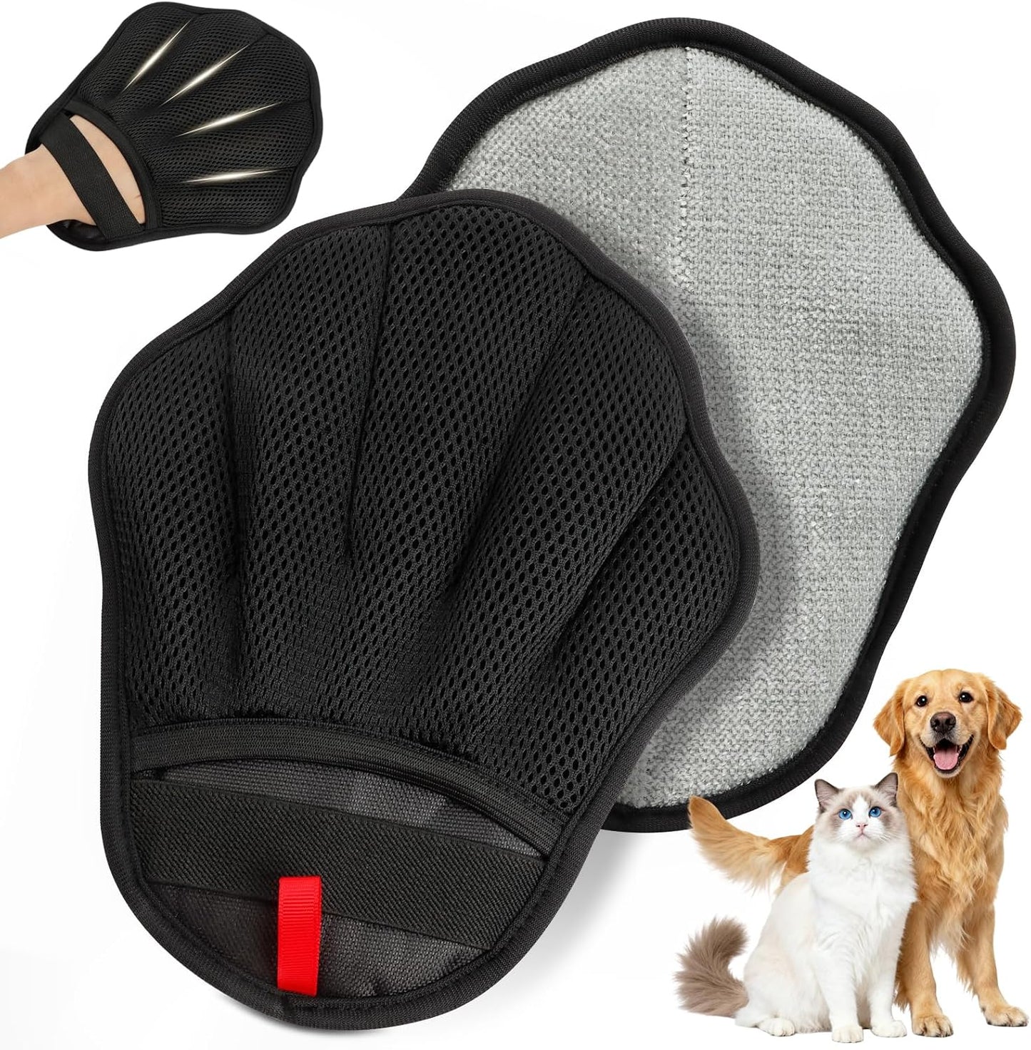 Guante electrostático para eliminar pelo de mascotas gatos perros
