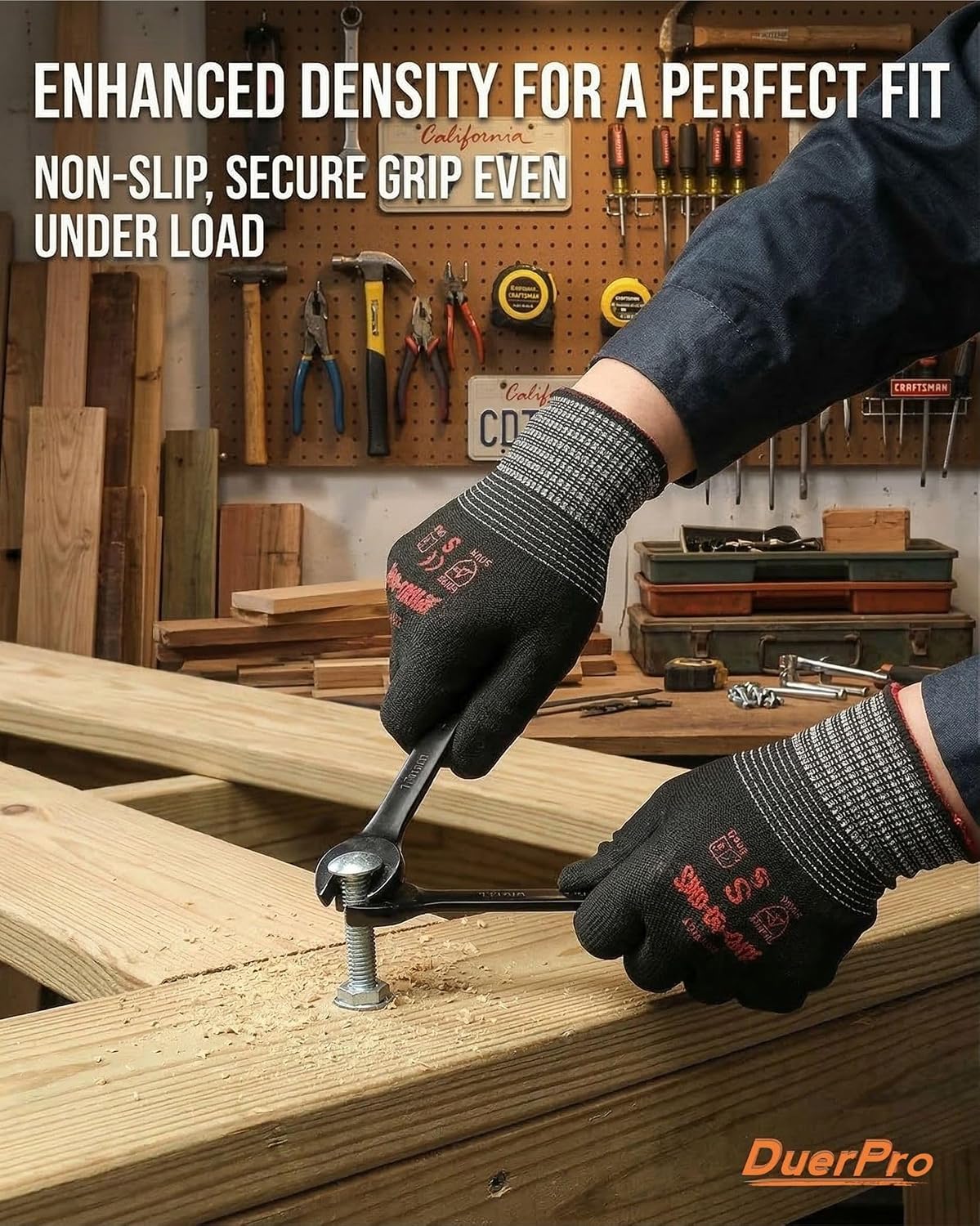 Guantes trabajo recubiertos compatibles smartphone