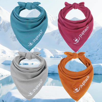Bandana refrescante para perros paquete 4 toallas enfriamiento