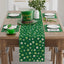 Camino de mesa de tréboles verdes para San Patricio, decoración para fiesta y hogar 13x72