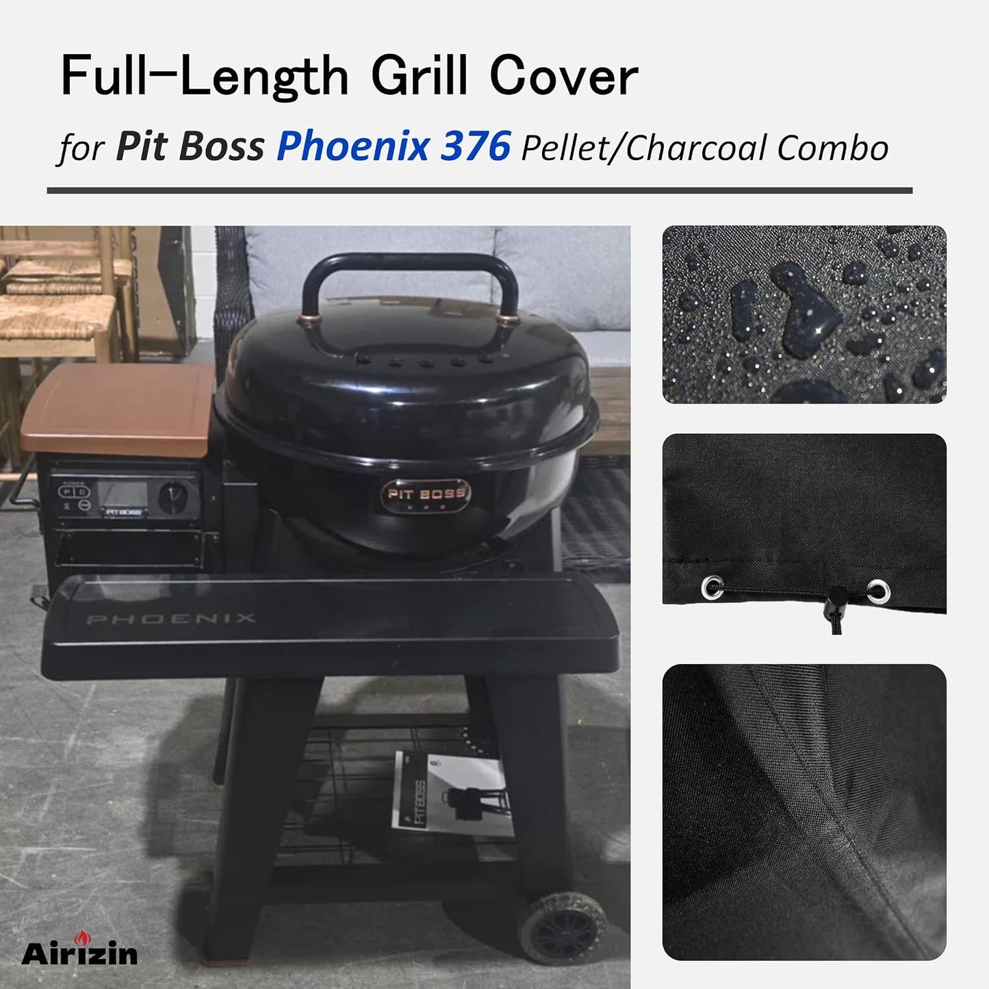 Funda parrilla Pit Boss Phoenix 376 Pellet/Charcoal