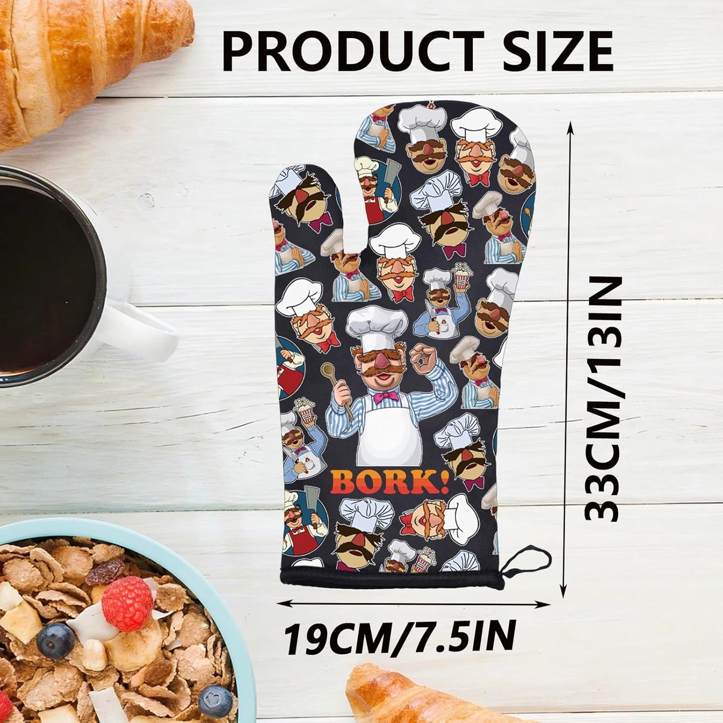 Guantes de cocina suecos divertidos para chef, regalo de cocina Bork