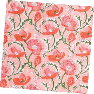 Servilletas de cóctel de amapola tinta no tóxica con estampado floral