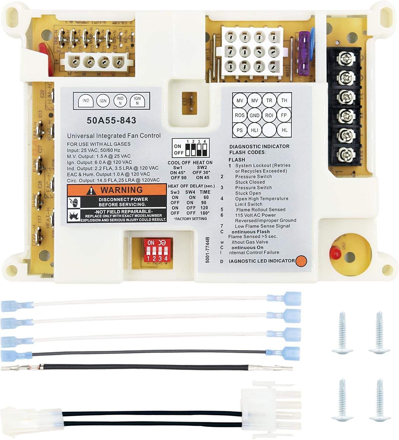 Tabla control horno 50A55-843 universal reemplaza 50A50