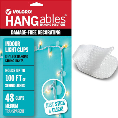Clips luz interior para luces colgantes 100pies set 48