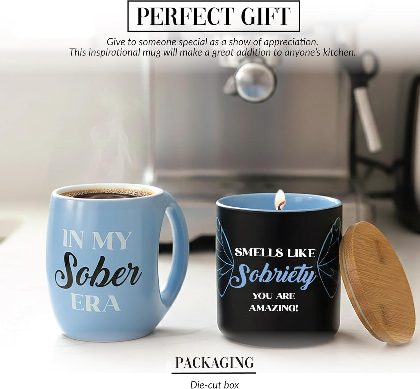 Taza 15oz para café té con mensaje de recuperación