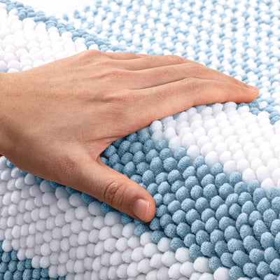 Alfombra baño felpilla 24x16pulg antideslizante secado rápido