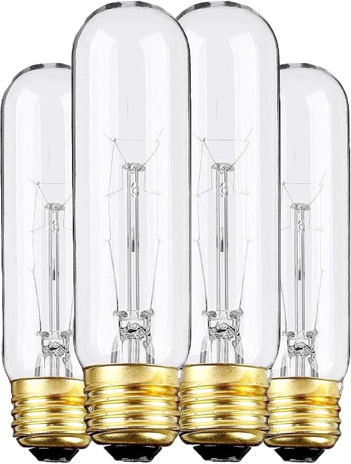 Bombilla T10 E26 40W blanco cálido paquete 4