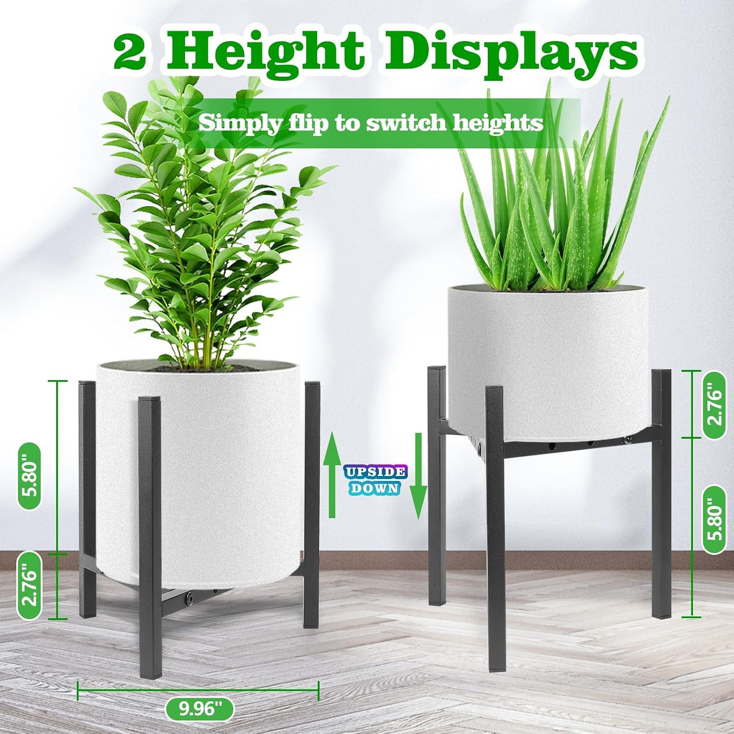 Soporte plantas ajustable metal resistente