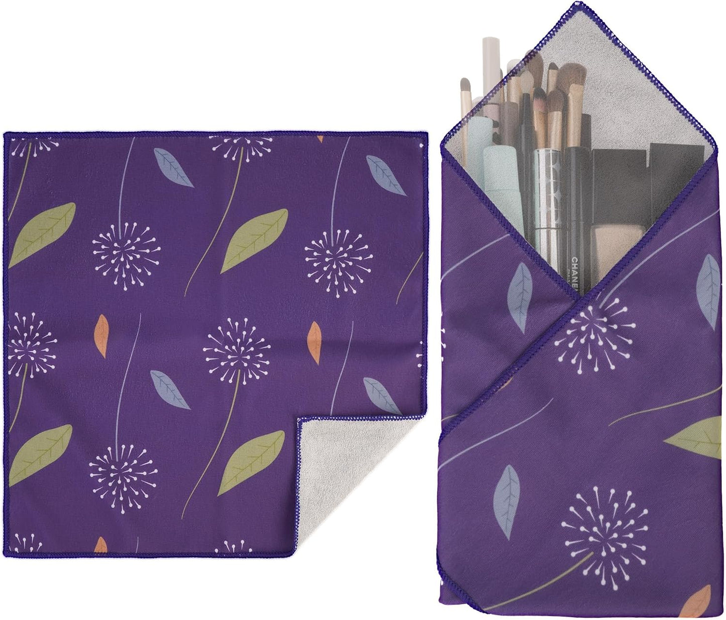 Bolsa maquillaje tela mágica portátil Diente de León