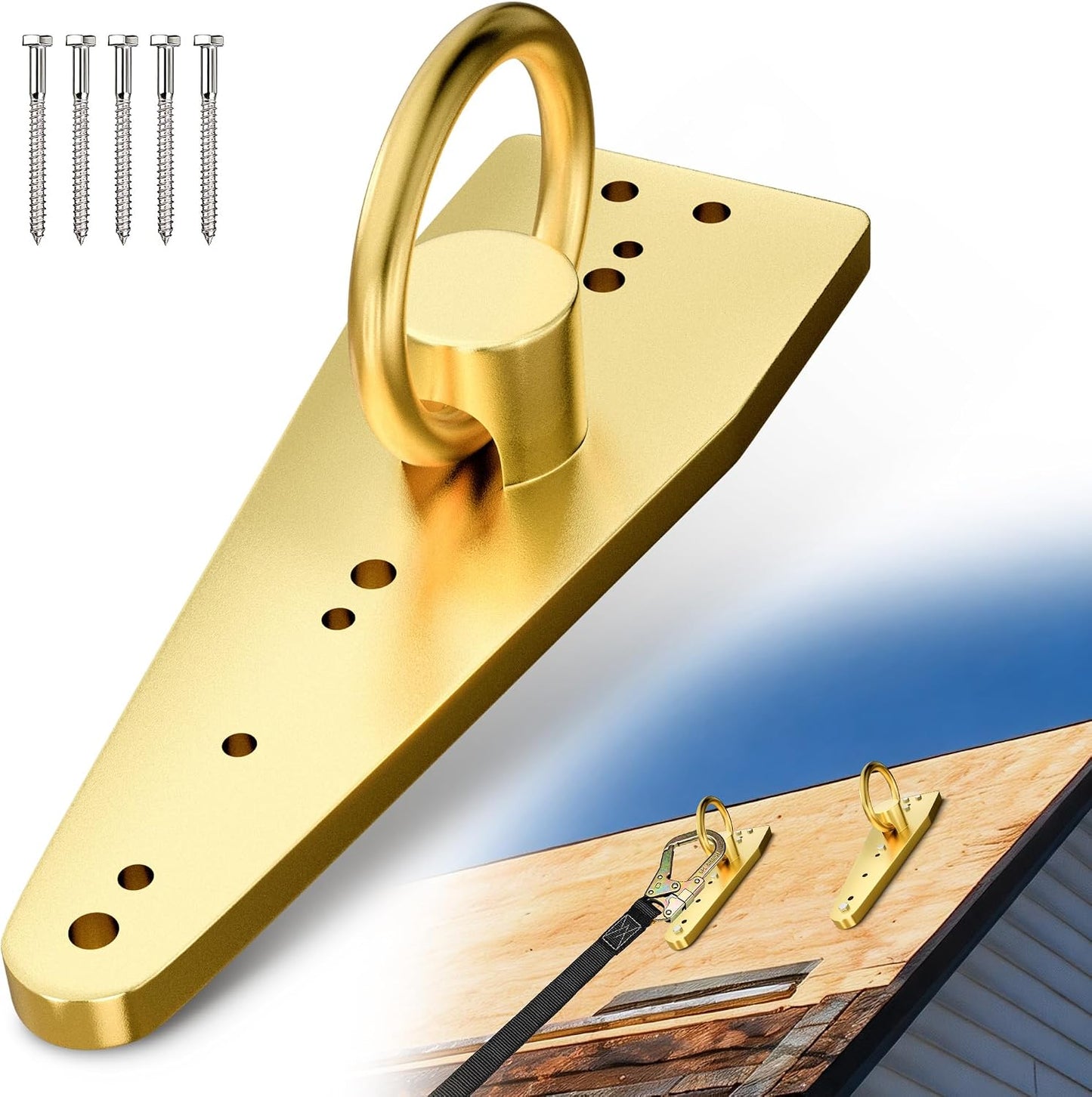 Anclaje techo resistente Bull Ring para estructuras madera