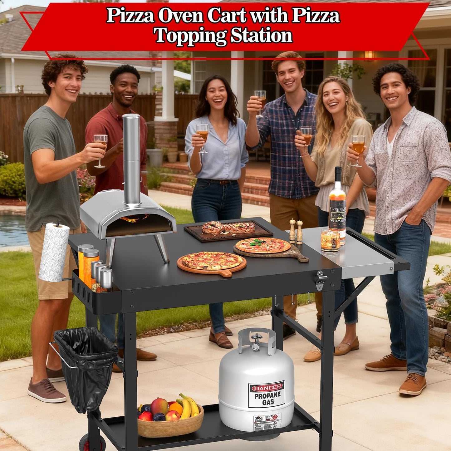 Mesa parrilla accesorios horno pizza Oon extensible para Gozney