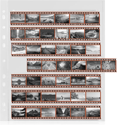 100 Fundas Fotos 1.378pulg Soporte Película