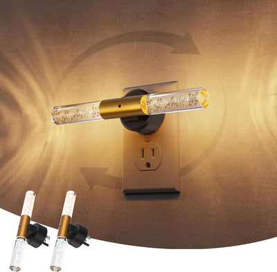 Luz Nocturna Giratoria Led Regulable Acrílico Dormitorio