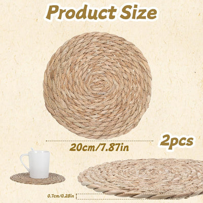 Juego de salvamanteles para platos calientes, mesa y encimera de cocina 2 piezas resistentes al calor