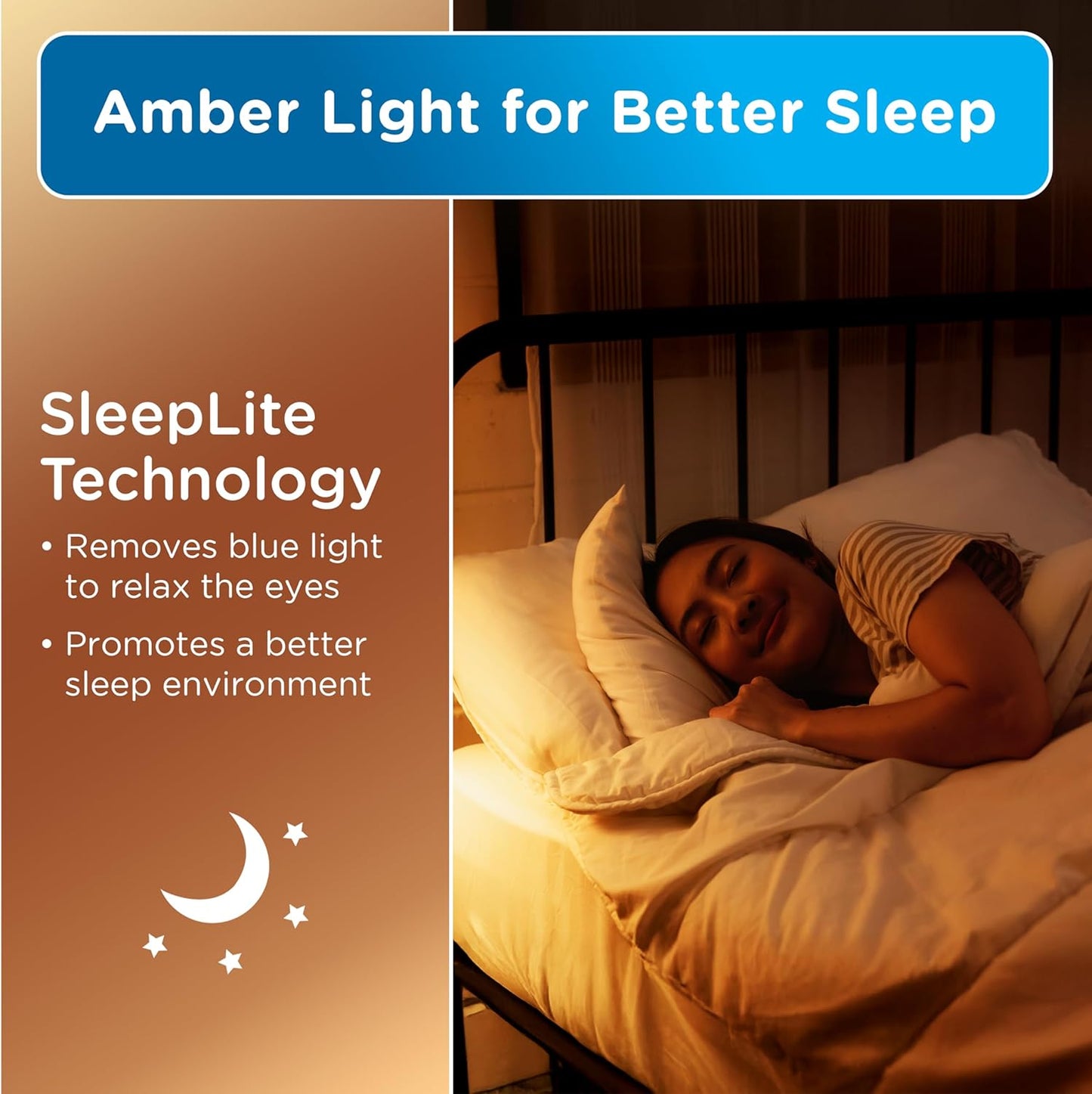 Luz Nocturna LED Sensor Movimiento Ambiente Dormitorio Bebé