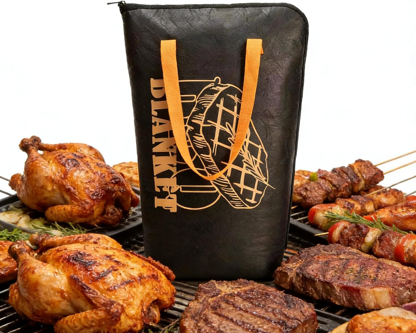 Manta carne barbacoa aislada 21pulg reutilizable