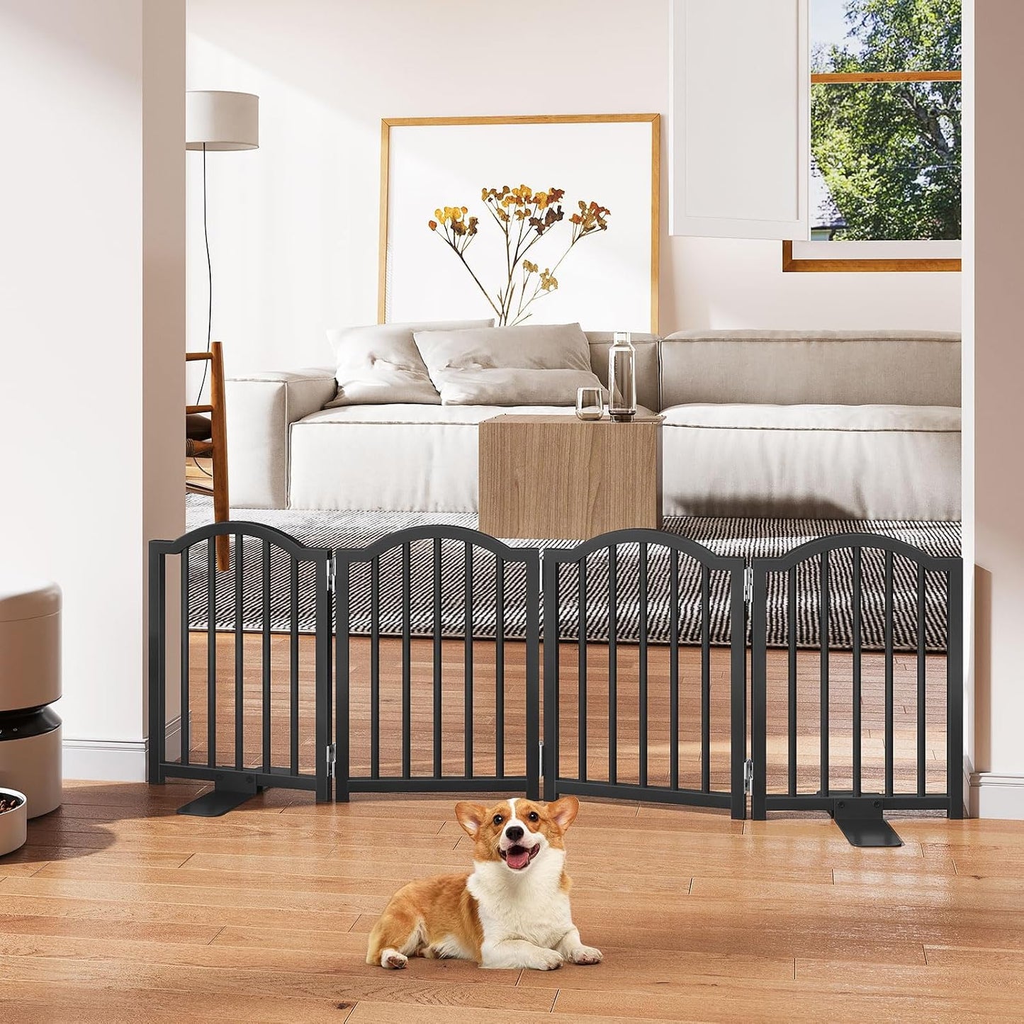 Puerta plegable para perros 16pulg alto 48pulg ancho