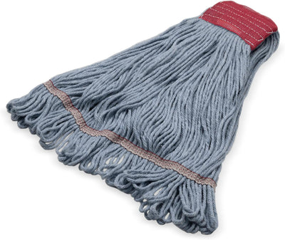 Cabezal trapeador 4 capas algodón azul con banda roja