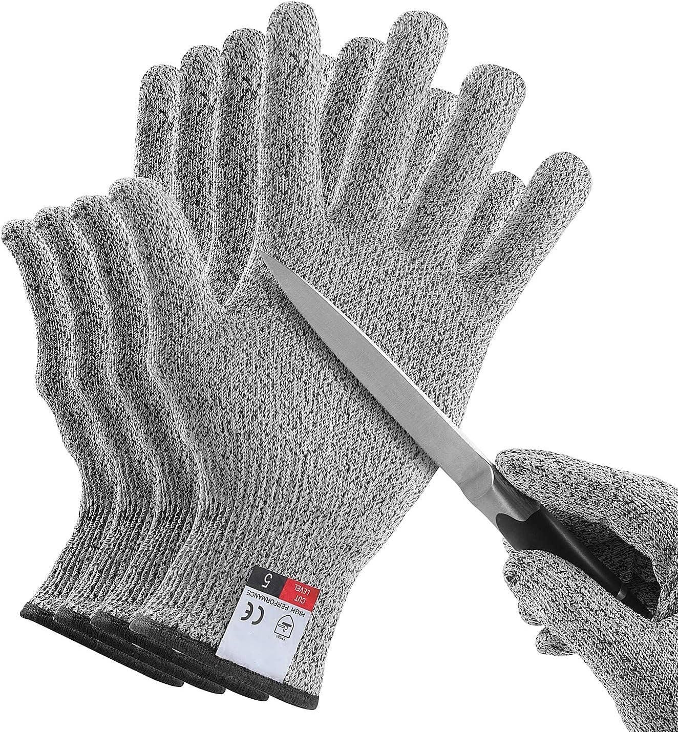 4 Pzas Guantes Nivel 5 Corte Alimenticio Grande