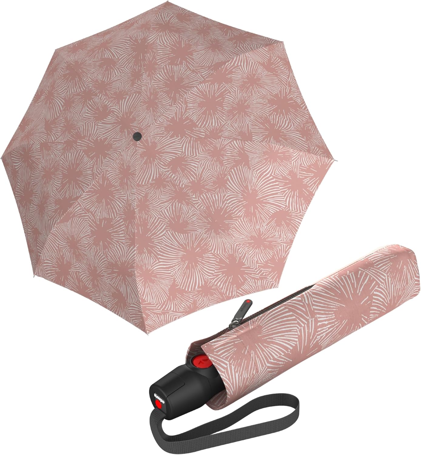 Paraguas viaje Doodle Rose 38pulg fibra vidrio aluminio