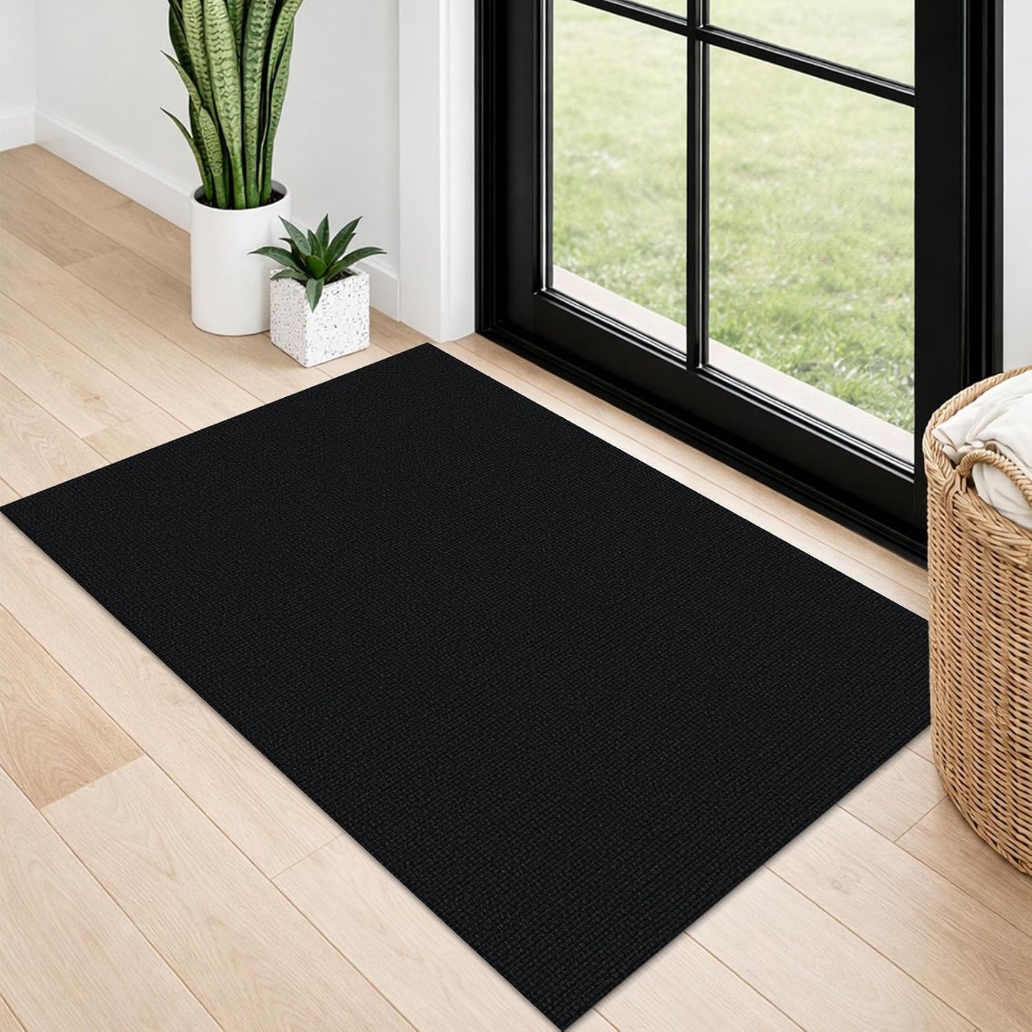 Alfombra cocina 2x3pulg algodón trenzado antideslizante