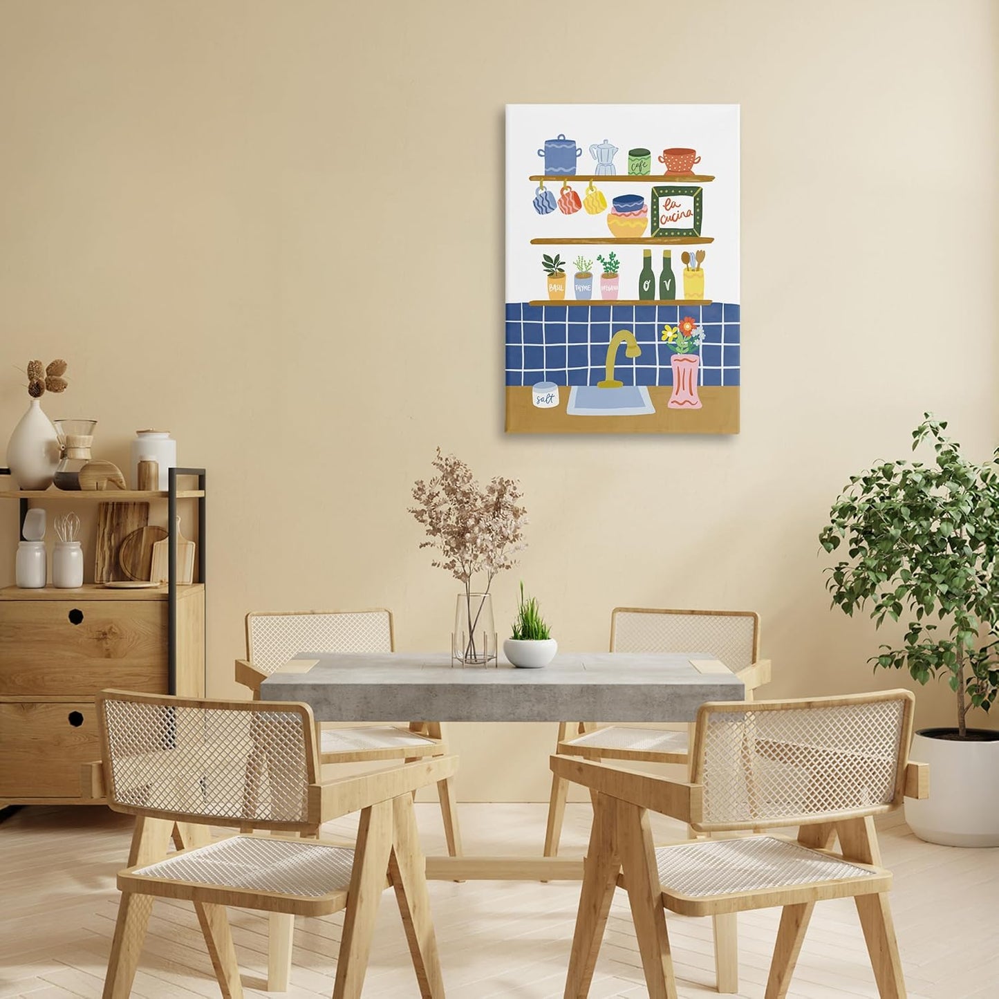 Estantería especias canvas 16x24 pulg artístico
