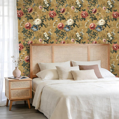 Papel Tapiz Floral Chinoiserie Autoadhesivo 17x118pulg