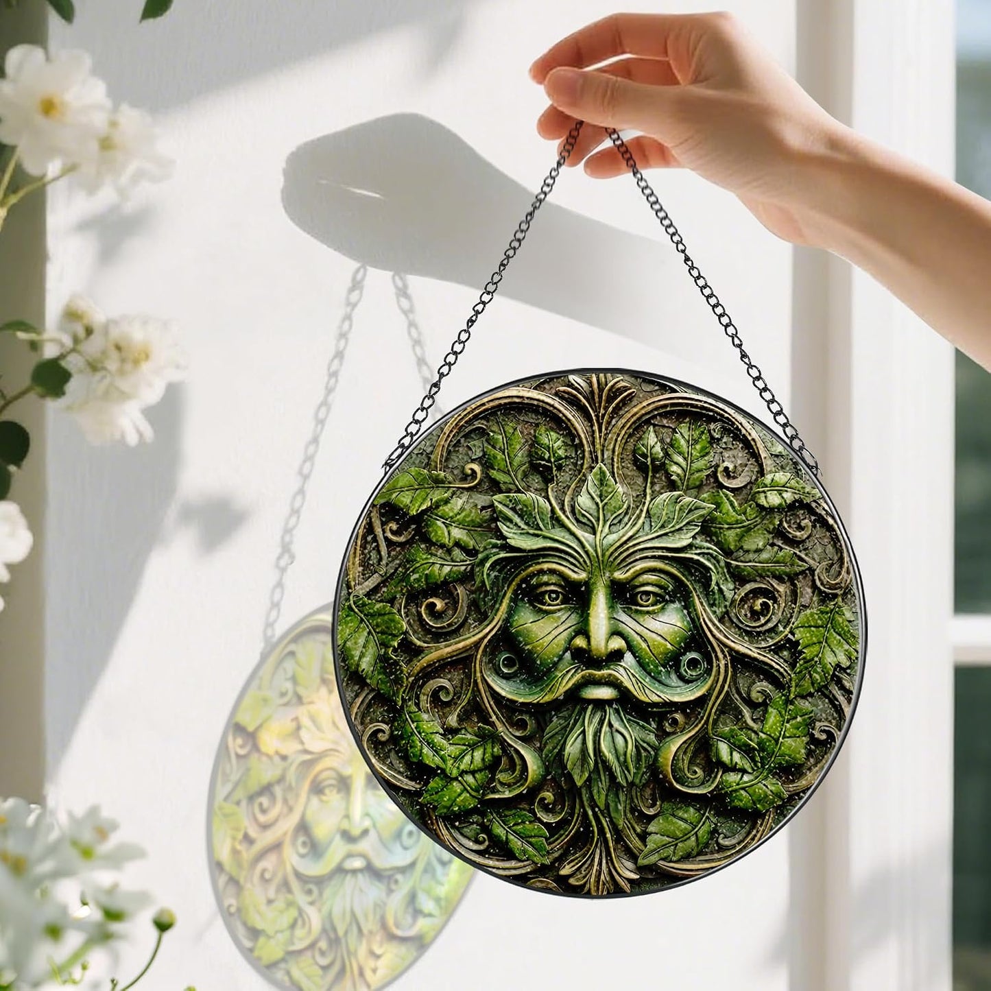 Atrapasoles colgantes vitrales 8pulg decoración ventana regalo papá