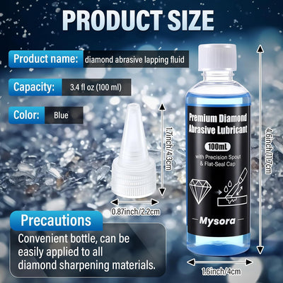 Líquido abrasivo diamante 3.4oz aceite afilado cuchillos